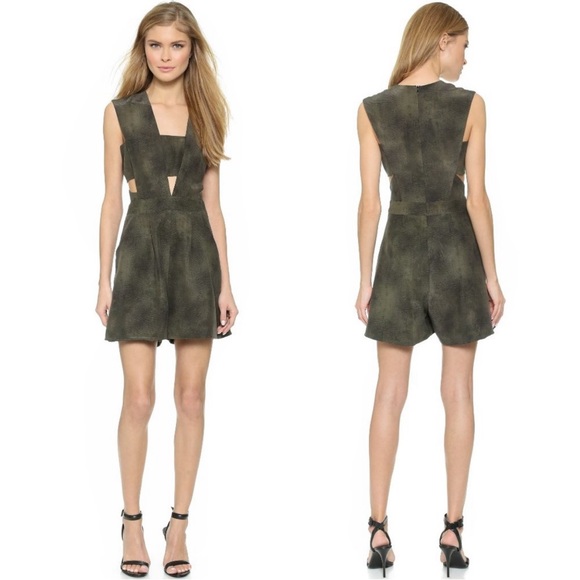 Ronny Kobo Rhoda Snake Print Bandeau Cutout Silk Rimper - Picture 11 of 11